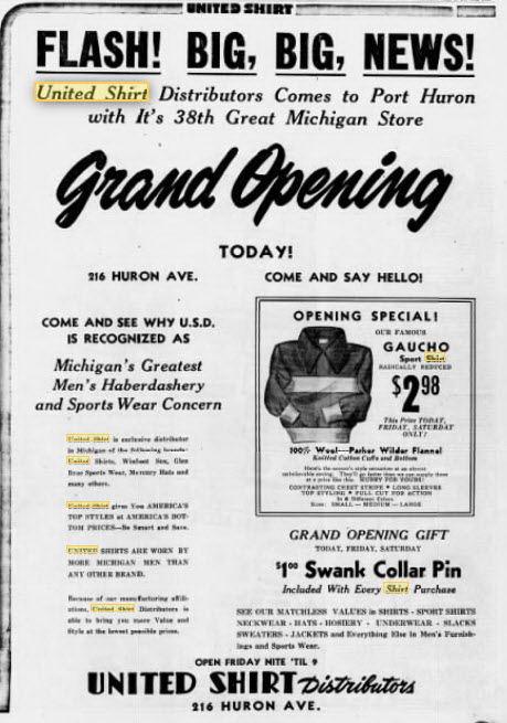 United Shirt - Feb 1950 Ad